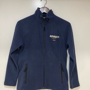 Amazon employee fleece full zip jacket size small DBU2